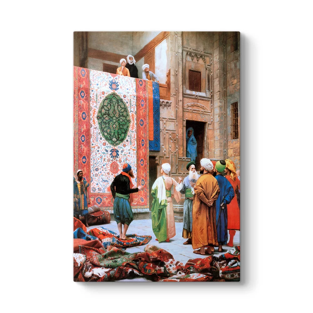 Jean Leon Gerome - Halı Tüccarı Tablosu - Model 2